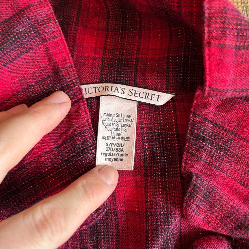 Plaid Red Women's Pajama Set - Picture 14 of 14